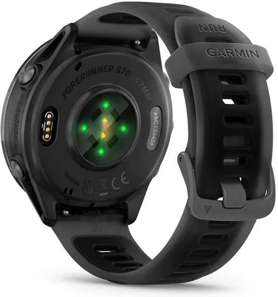 Смарт-годинник Garmin Forerunner 570 47mm Slate Gray Aluminum w. Translucent Black/Black Band (010-02971-00/40) 614368 фото
