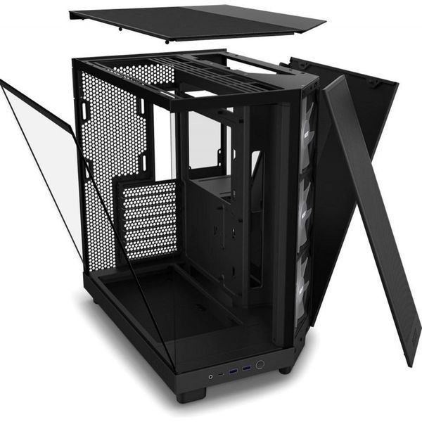 Корпус NZXT H6 FLOW RGB ALL Black (CC-H61FB-R1) 018443 фото