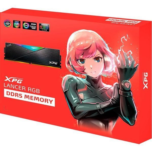 Пам'ять для настільних комп'ютерів ADATA 32 GB (2x16GB) DDR5 6400 MHz XPG Lancer RGB (AX5U6400C3216GDCLARBK) 027800 фото
