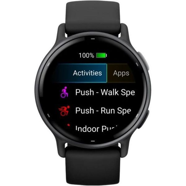 Смарт-годинник Garmin vivoactive 5 Slate Aluminum Bezel with Black Case and Silicone Band (010-02862-10/50) 035301 фото