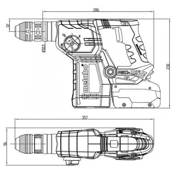 Перфоратор Metabo KH 18 LTX BL 24 Q (601714800) 034858 фото