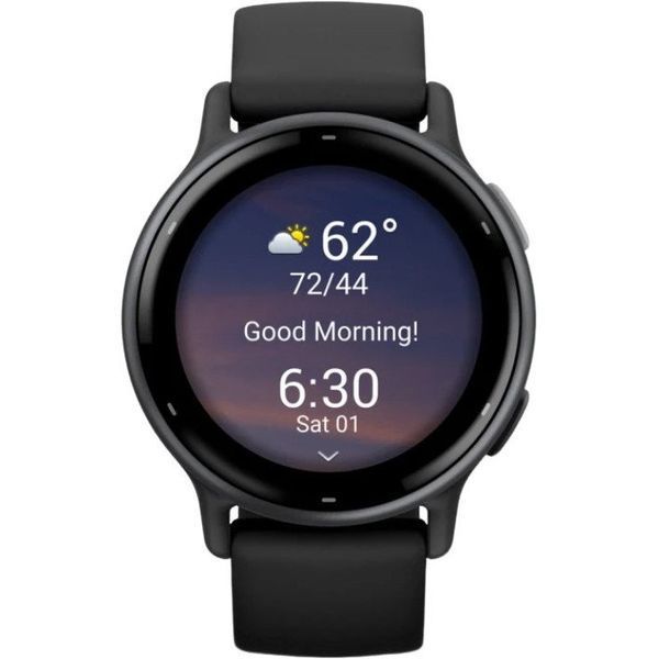 Смарт-годинник Garmin vivoactive 5 Slate Aluminum Bezel with Black Case and Silicone Band (010-02862-10/50) 035301 фото