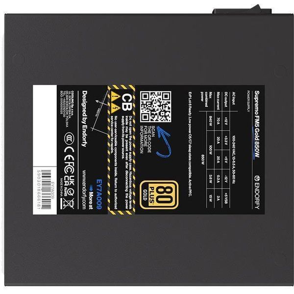 Блок живлення Endorfy Supremo FM5 Gold 850W (EY7A009) 002161 фото