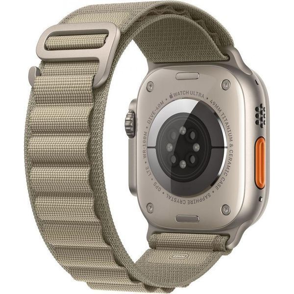 Смарт-годинник Apple Watch Ultra 2 GPS + Cellular 49mm Titanium Case with Olive Alpine Loop - Small (MREX3) 035030 фото