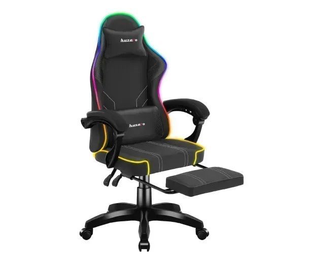 Комп'ютерне крісло для геймера Huzaro Force 3.7 RGB Black 615250 фото