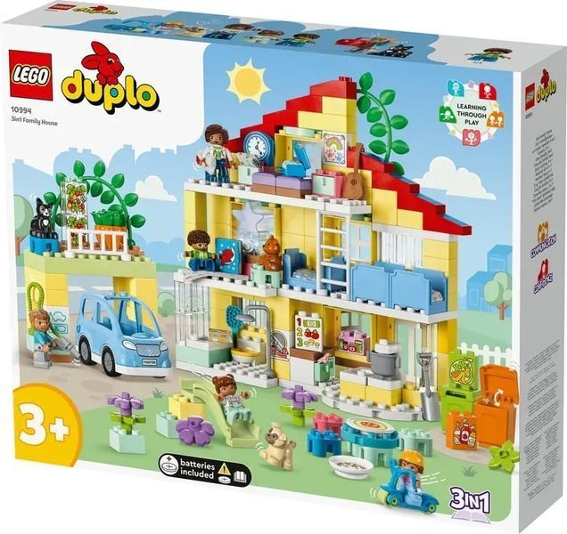 Блочный конструктор LEGO Duplo Семейный дом 3 в 1 (10994) 613390 фото