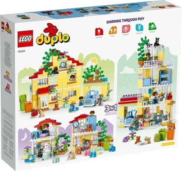 Блочный конструктор LEGO Duplo Семейный дом 3 в 1 (10994) 613390 фото