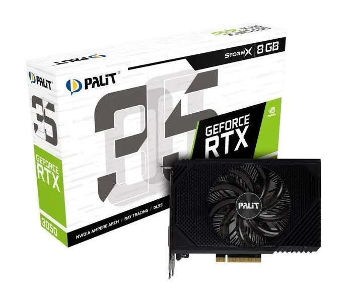 Відеокарта Palit GeForce RTX 3050 StormX (NE63050018P1-1070F) 013529 фото