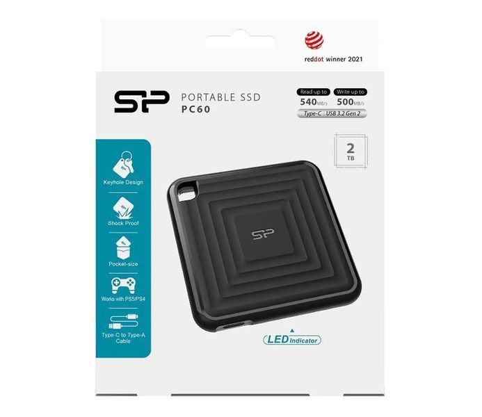 SSD накопитель Silicon Power PC60 2 TB (SP020TBPSDPC60CK) 000982 фото