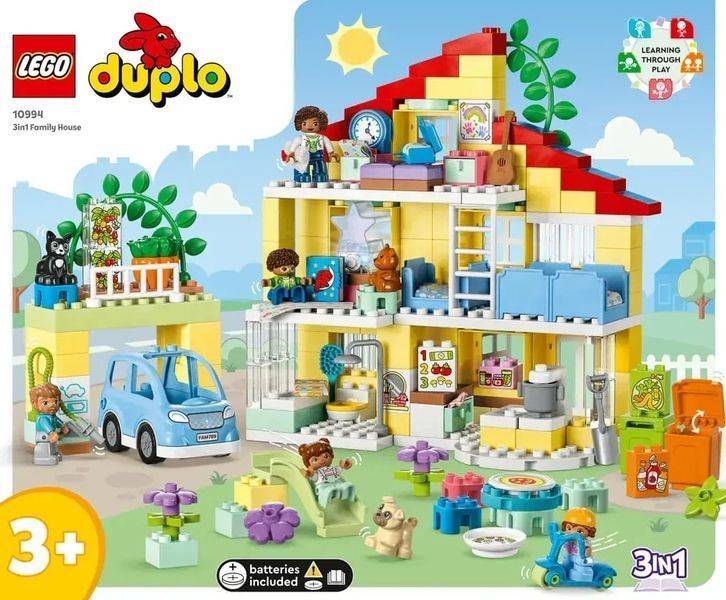 Блочный конструктор LEGO Duplo Семейный дом 3 в 1 (10994) 613390 фото