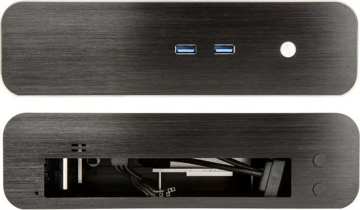 Корпус Akasa Euler S Fanless Thin Mini-ITX 2xUSB 3.0 A-ITX10-M1B 326619 фото