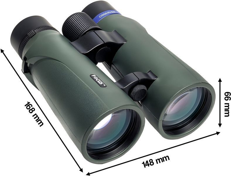 Бинокль FOCUS Observer 8x56, герметичная конструкция, 8-кратное увеличение, призма с крышеобразным отражателем 2018799 фото