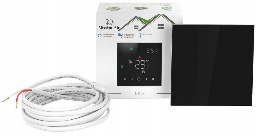 Пленка греющая инфракрасная MISSION AIR Black Silver PTC 160 Вт/м&sup2; 26 м&sup2; шир. 50 см + регулятор Leo Черный Wi-Fi e2065871 фото