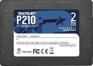 SSD накопитель Patriot P210 2 TB (P210S2TB25) 336042ua фото