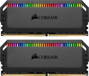 Пам'ять для настільних комп'ютерів Corsair 32 GB (2x16GB) DDR4 3466 MHz Dominator Platinum (CMT32GX4M2C3466C16) 026383 фото