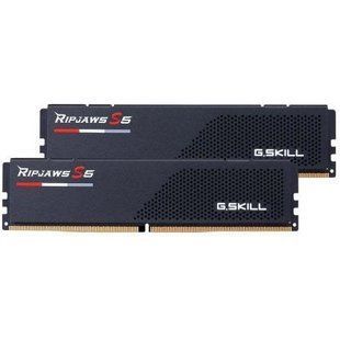 Пам'ять для настільних комп'ютерів G.Skill 64 GB (2x32GB) DDR5 6000 MHz Ripjaws S5 Matte Black (F5-6000J3040G32GX2-RS5K) 027775 фото
