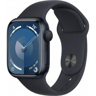 Смарт-годинник Apple Watch Series 9 GPS 45mm Midnight Aluminum Case w. Midnight Sport Band - S/M (MR993) 035252 фото