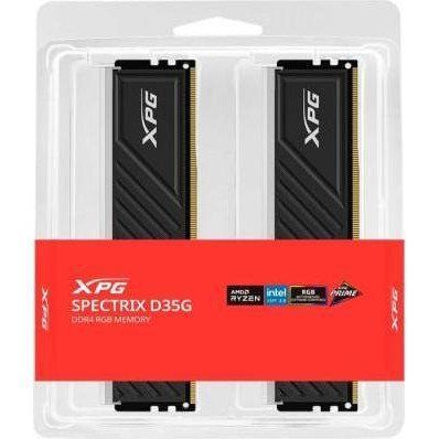 Пам'ять для настільних комп'ютерів ADATA 64 GB (2x32GB) DDR4 3600 MHz XPG Spectrix D35G RGB Black (AX4U360032G18I-DTBKD35G) 027801 фото