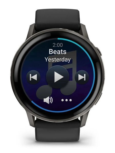 Смарт-годинник Garmin Venu 4 45 mm Slate with Black Silicone Band (010-03014-00) 614664 фото