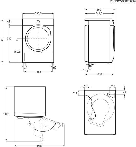 Сушильна машина Electrolux EW6D295GP 610928 фото