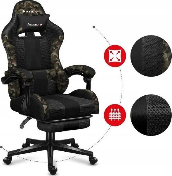 Компьютерное кресло для геймера Huzaro Force 4.7 Camo Mesh 018760 фото