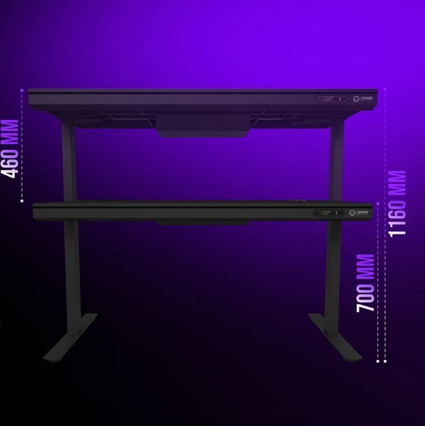 Ігровий стіл LORGAR Desk Elite 90 Series Wooden Чорний e2582170 фото
