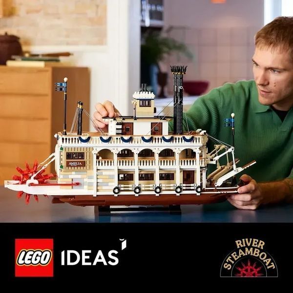 Блочный конструктор LEGO Ideas Речной пароход (21356) 613517 фото