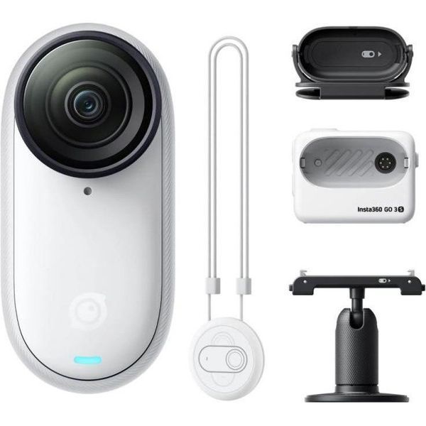 Екшн-камера Insta360 GO 3S 4K Standard Bundle 128GB White (CINSAATA_GO3S04) 014409 фото