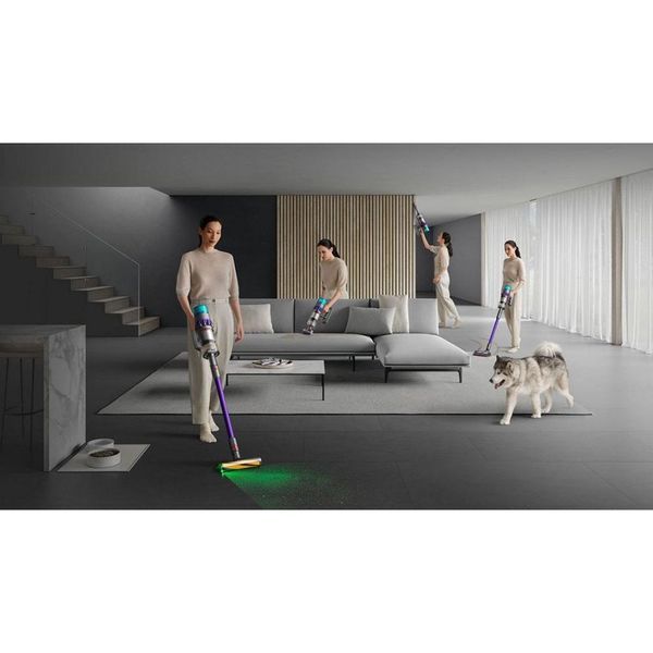 Пилосос 2в1 (вертикальний + ручний) Dyson Gen5detect Absolute Nickel/Purple (446989-01) 032204 фото