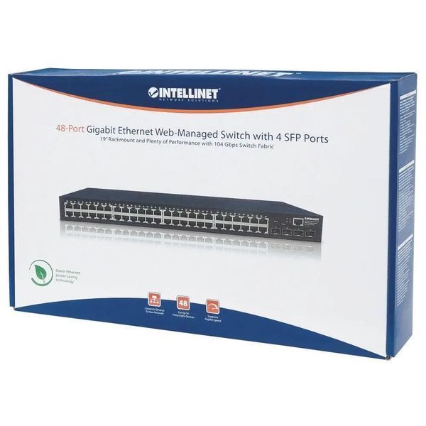 Комутатор некерований Intellinet IES-48GM04 (561334) 018111 фото