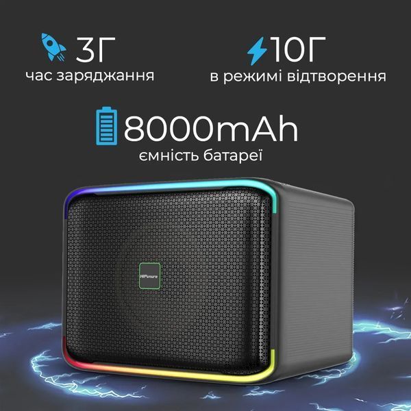 Портативна колонка HiFuture Event Horizon 100W Black (event horizon.black) 579968ua фото