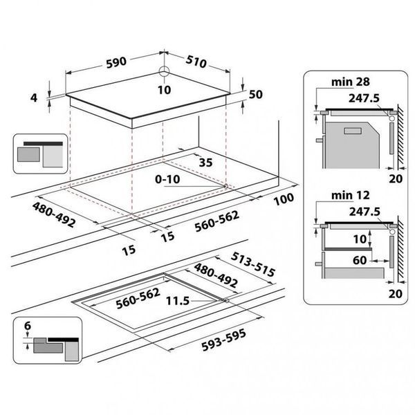 Варочная поверхность электрическая Whirlpool WL B4060 CPNE 007510 фото
