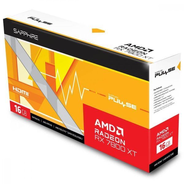 Видеокарта Sapphire Radeon RX 7800 XT 16GB PULSE (11330-02-20G) 014045 фото