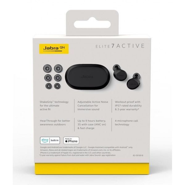 Навушники TWS JABRA Elite 7 Active Black (100-99171700-98) 029246 фото