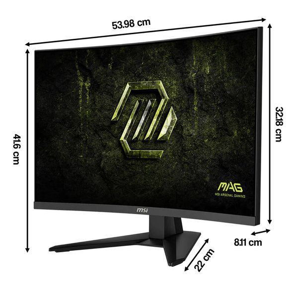 Монітор MSI Mag 245C X24 23.6" 1920x1080px 240 Гц 1 мс [MPRT] Вигнутий 2116413 фото