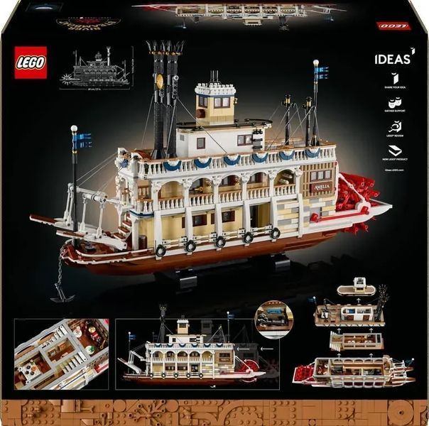 Блочный конструктор LEGO Ideas Речной пароход (21356) 613517 фото