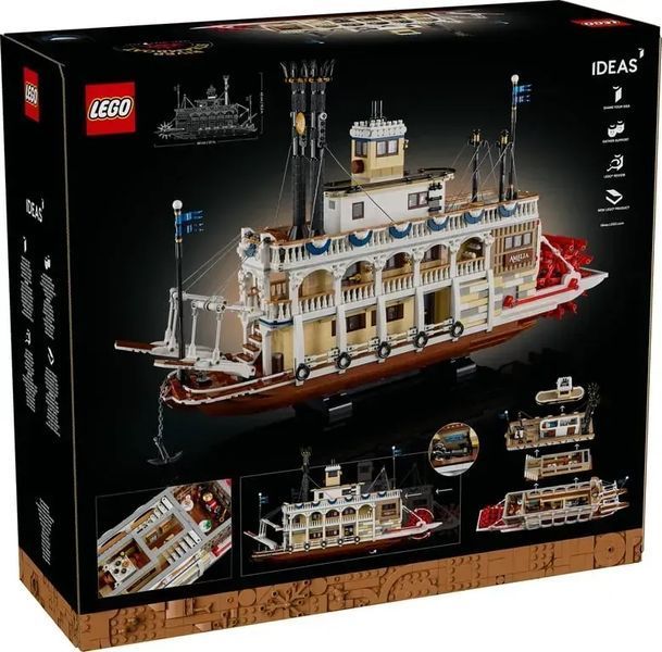 Блочный конструктор LEGO Ideas Речной пароход (21356) 613517 фото