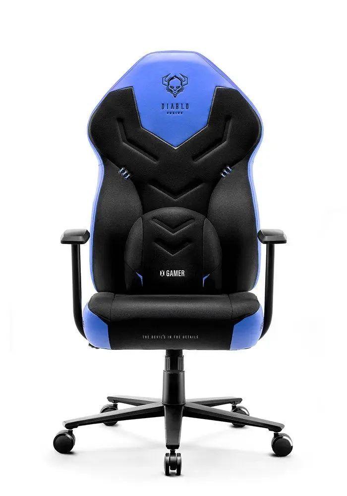 Компьютерное кресло для геймера Diablo Chairs X-Gamer 2.0 L Black/Blue 018932 фото