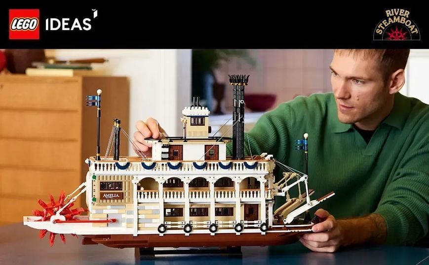 Блочный конструктор LEGO Ideas Речной пароход (21356) 613517 фото