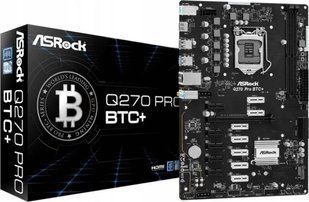 Материнська плата ASRock Q270 PRO BTC+ 021897 фото