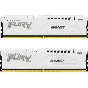 Пам'ять для настільних комп'ютерів Kingston FURY 64 GB (2x32GB) DDR5 6000 MHz Beast EXPO White (KF560C36BWEK2-64) 033846 фото