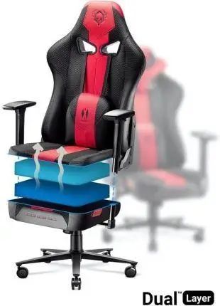 Комп'ютерне крісло для геймера Diablo X-Player 2,0 Normal Size (L) Black-Red 018983 фото