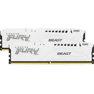 Пам'ять для настільних комп'ютерів Kingston FURY 64 GB (2x32GB) DDR5 6000 MHz Beast EXPO White (KF560C36BWEK2-64) 033846 фото