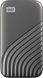 SSD накопичувач WD My Passport Space Gray 500 GB (WDBAGF5000AGY-WESN) 000717 фото 1