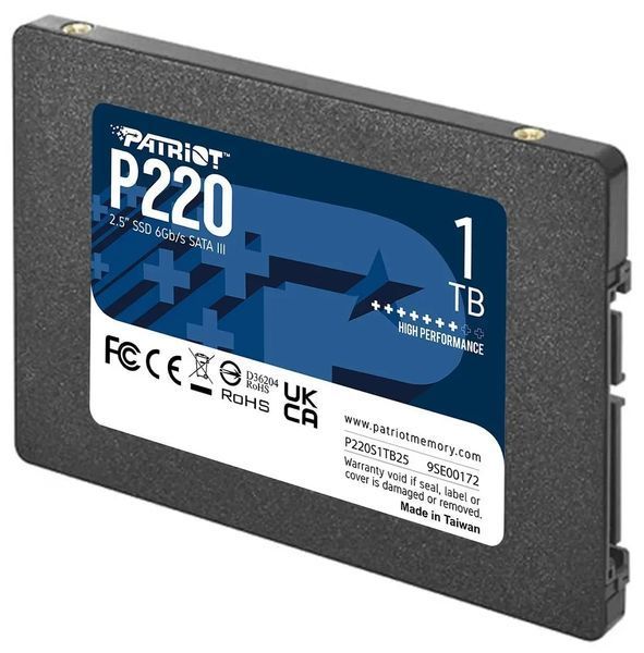 SSD накопичувач PATRIOT P220 1 TB (P220S1TB25) 458935ua фото