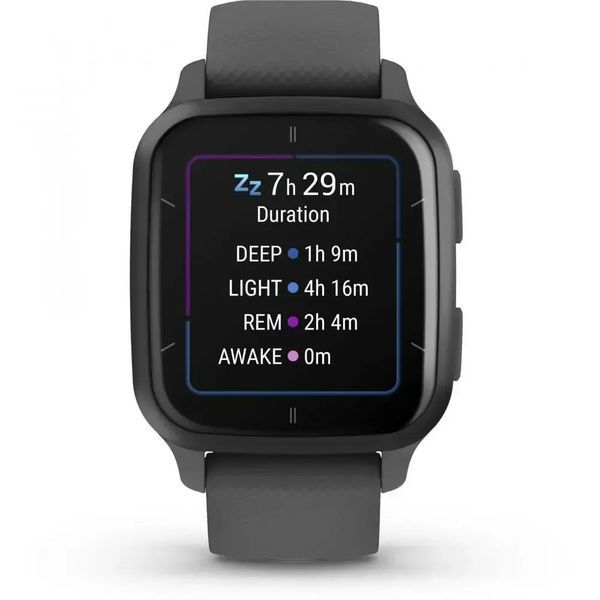 Смарт-годинник Garmin Venu Sq 2 Slate Aluminum Bezel with Shadow Gray Case and Silicone Band (010-02701-00/10/80) 612683 фото