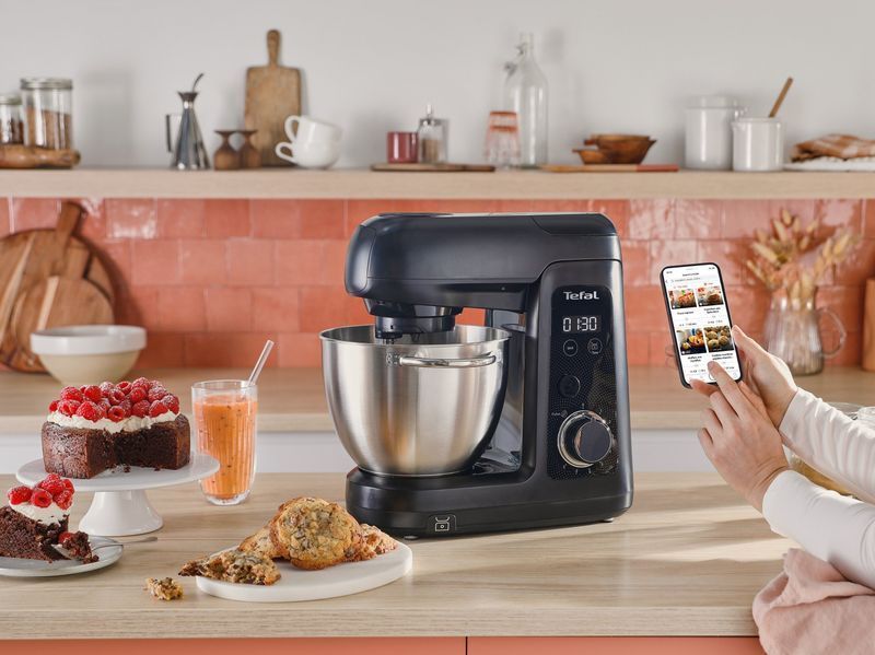 Планетарный кухонный комбайн TEFAL Bake Partner Pro QB5458F0 1100 Вт с мясорубкой, стационарным блендером и овощерезкой 2102795 фото