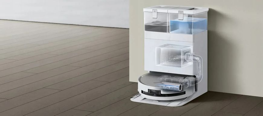 Робот-пилосос з вологим прибиранням Ecovacs Deebot X8 Omni White 598544 фото