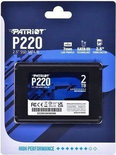 SSD накопитель Patriot P220 2 TB (P220S2TB25) 484036ua фото