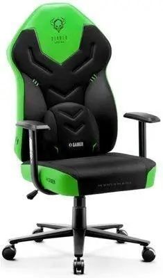 Компьютерное кресло для геймера Diablo Chairs X-Gamer 2.0 L Black-Green 018934 фото